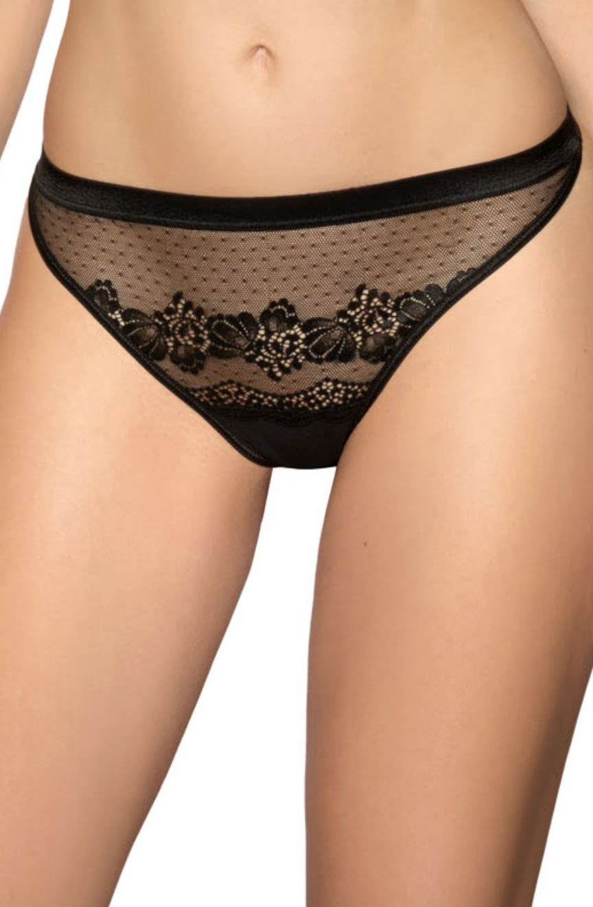 So to Lace Black Thong