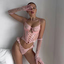 Blush Amour Corset Lingerie  Set