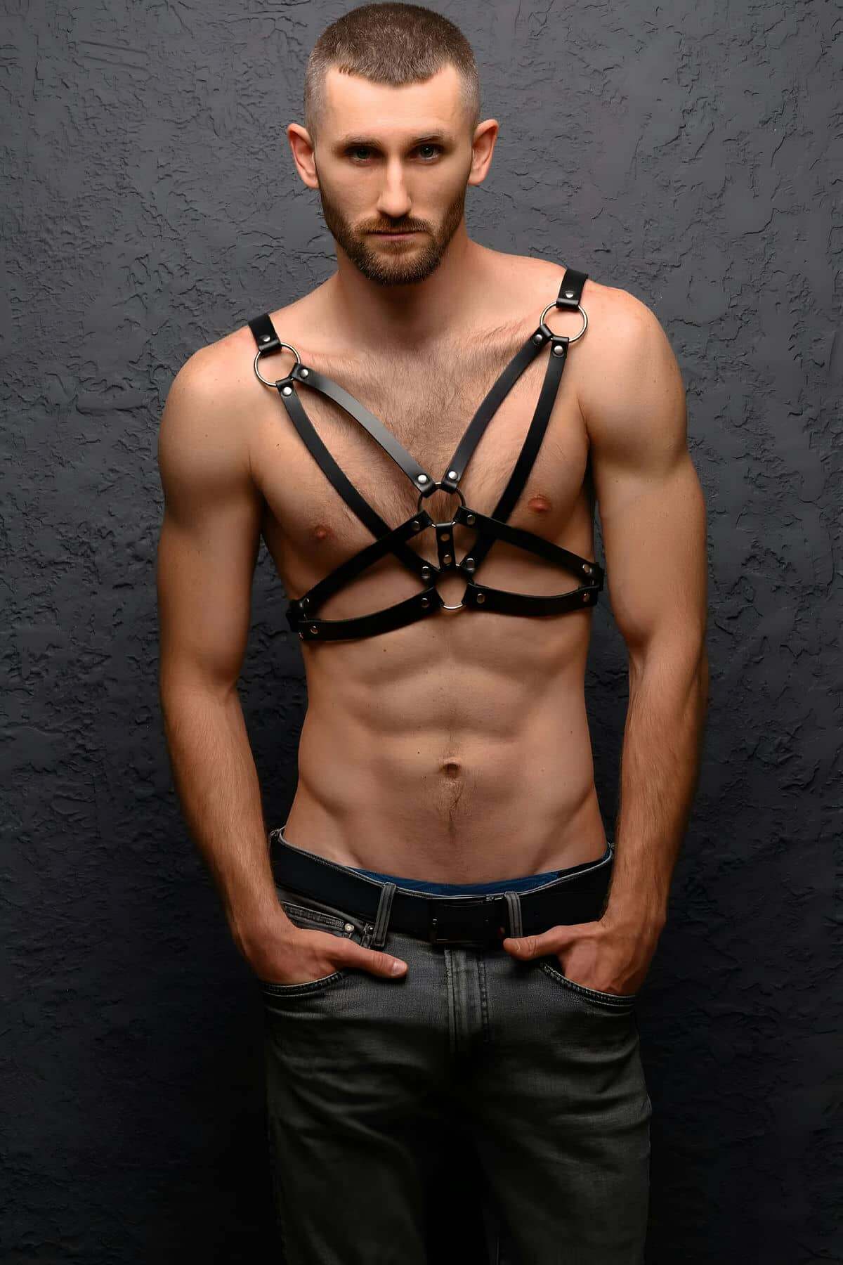 Man Body Harness Set | Vegan Man Body Harness Set| Fantasy Male Harness