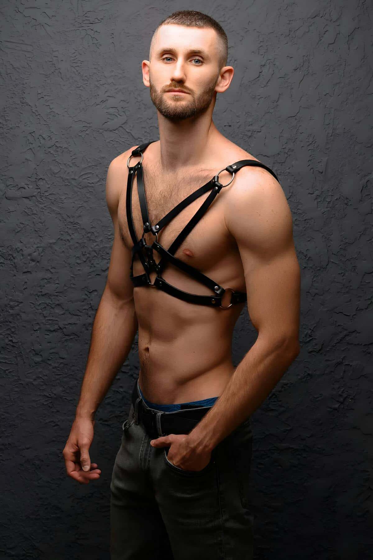 Man Body Harness Set | Vegan Man Body Harness Set| Fantasy Male Harness