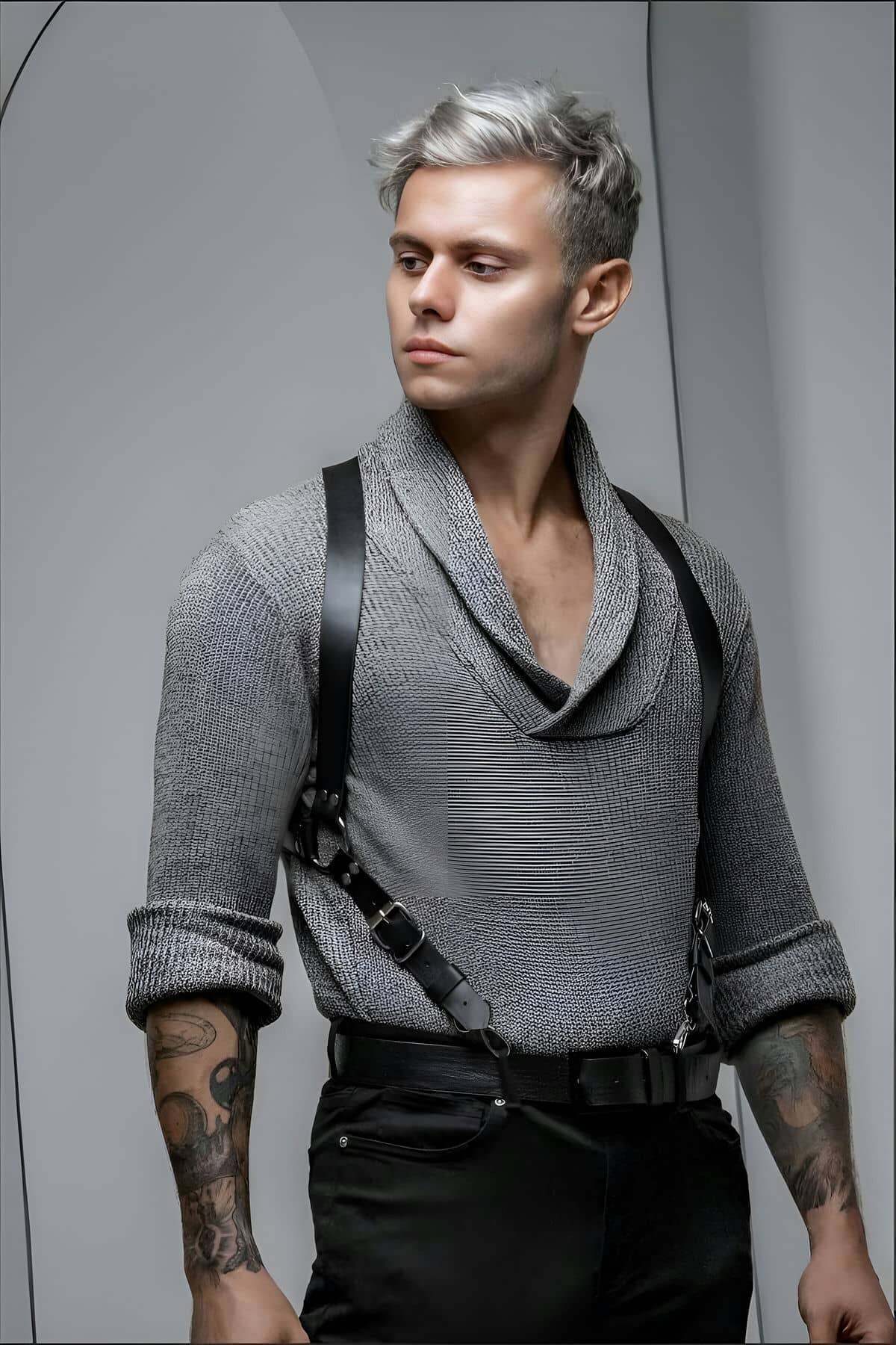 Man Body Harness Set | Vegan Man Body Harness Set| Chic  Male Body  Harness