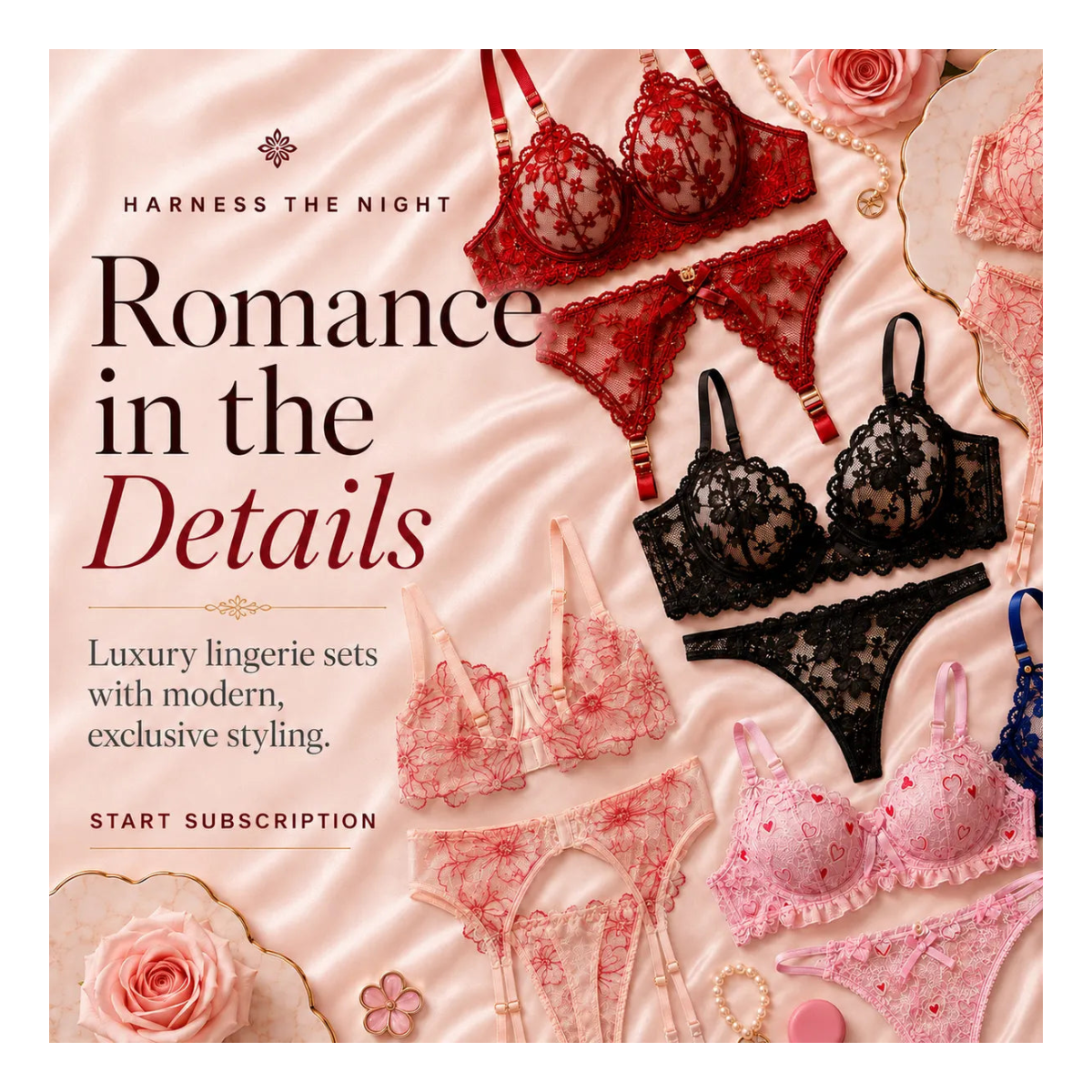 Beautiful lingerie, chosen for you every month